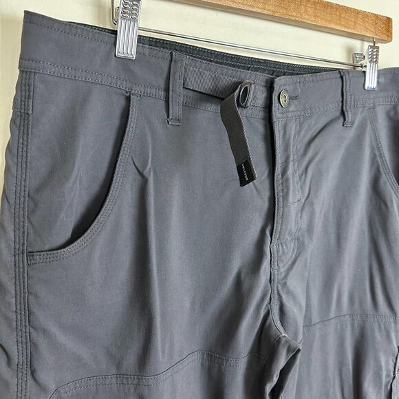 Prana Belted Roll Up Grey Breathe 34 x 30 Read - Picture 2 of 12